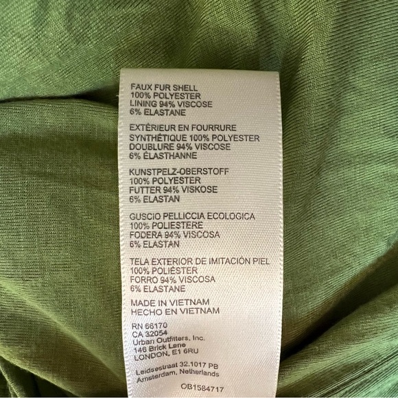 NWT Free People Oversized Green Jacket - Retail $198 - Super Soft & Warm - Picture 12 of 13